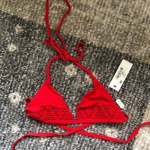red frankie’s bikinis top